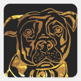 アメリカ（犬）スタッフォードテリア スクエアシール