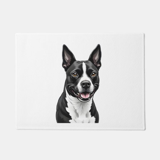 アメリカ（犬）スタッフォードテリア ドアマット (正面)