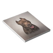 アメリカ(犬)スタッフォードテリア ノートパッド (アングル)