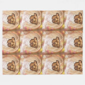 アメリカ(犬)スタッフォードテリア フリースブランケット (正面(横))