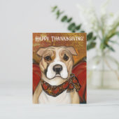 アメリカ(犬)スタッフォードテリア ポストカード (スタンド正面)