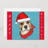 アメリカ(犬)スタッフォードテリア ポストカード (正面/裏面)