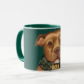 アメリカ（犬）スタッフォードテリア マグカップ (正面左)