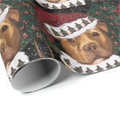 アメリカ(犬)スタッフォードテリア ラッピングペーパー (ロールコーナー)