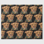 アメリカ（犬）スタッフォードテリア ラッピングペーパー (フラット)