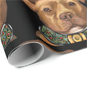 アメリカ（犬）スタッフォードテリア ラッピングペーパー (ロールコーナー)