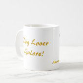 アメリカ（犬）スタッフォードテリア、沢山の犬の恋人! コーヒーマグカップ (正面左)