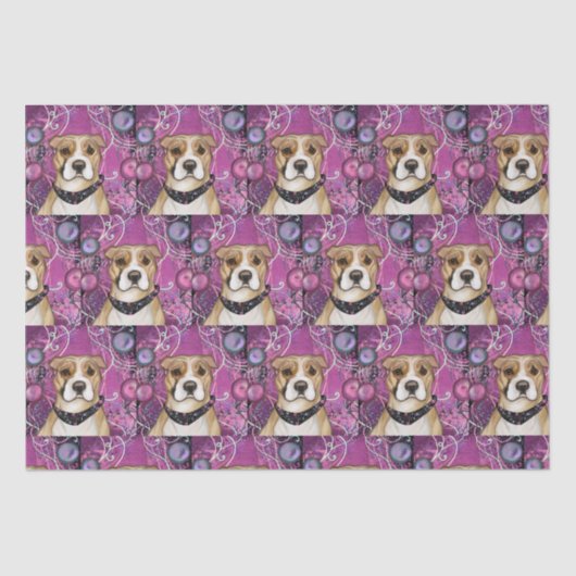 アメリカ（犬）スタッフォードテリア 薄葉紙 (正面)