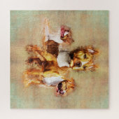 アメリカ（犬）スタッフォードテリア- Amstaff ジグソーパズル (横)