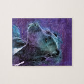 アメリカ（犬）スタッフォードテリア- Amstaff ジグソーパズル (横)