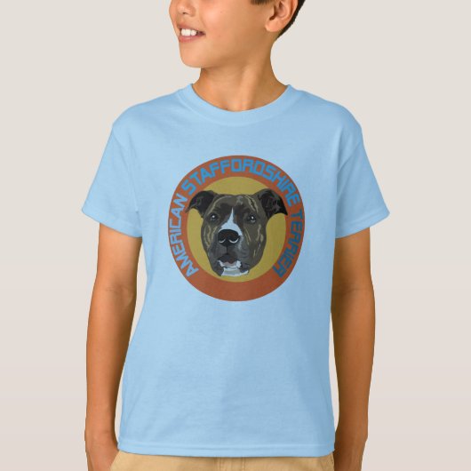 アメリカ(犬)スタッフォードテリア Tシャツ (正面)