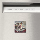 アメリカ（犬）スタッフォードドッグクリスマスフェスティバル マグネット (インサイチュ (食洗機))