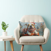 アメリカ（犬）スタッフォードドッグクリスマス ランバークッション (椅子)