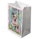 アメリカ（犬）スタッフォードハッピーイースター ミディアムペーパーバッグ (裏面アングル)