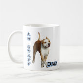 アメリカ(犬)スタッフォードパパ4 コーヒーマグカップ (左)