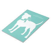 アメリカ(犬)スタッフォードピットブルドッグパピー ノートパッド (アングル)