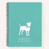 アメリカ（犬）スタッフォードピットブルドッグパピー ノートブック (正面)