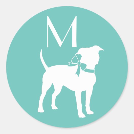 アメリカ（犬）スタッフォードピットブルドッグパピー ラウンドシール (正面)