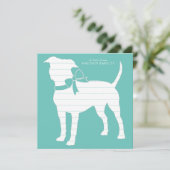 アメリカ(犬)スタッフォードピットブル サンキューカード (スタンド正面)