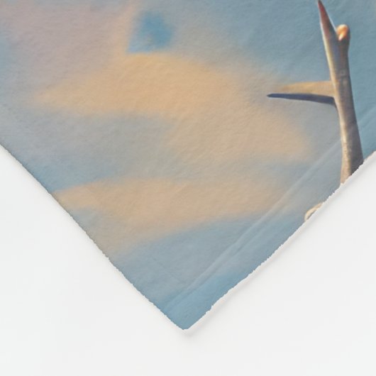 アメリカ(犬)スタッフォードライディングオートバイクリスマス フリースブランケット (角)