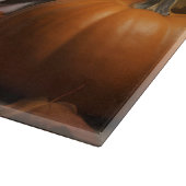 アメリカ(犬)スタッフォード子犬の秋の喜び カッティングボード (角)