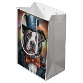 アメリカ（犬）スタッフォード年賀状 ミディアムペーパーバッグ (裏面アングル)