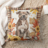 アメリカ(犬)スタッフォード秋水彩花 クッション (ブランケット)