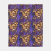 アメリカ（犬）スタッフォード フリースブランケット (正面)