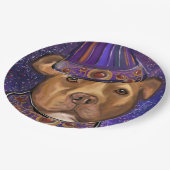 アメリカ（犬）スタッフォード ペーパープレート (アングル)