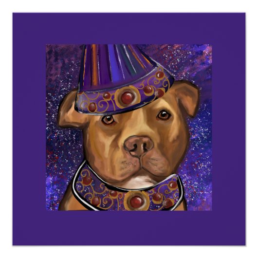 アメリカ（犬）スタッフォード ポスター (正面)