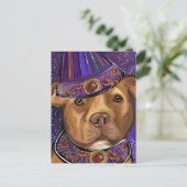 アメリカ（犬）スタッフォード ポストカード (スタンド正面)