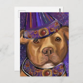 アメリカ（犬）スタッフォード ポストカード (正面/裏面)