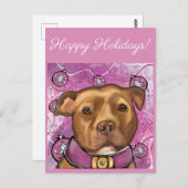 アメリカ（犬）スタッフォード ポストカード (正面/裏面)