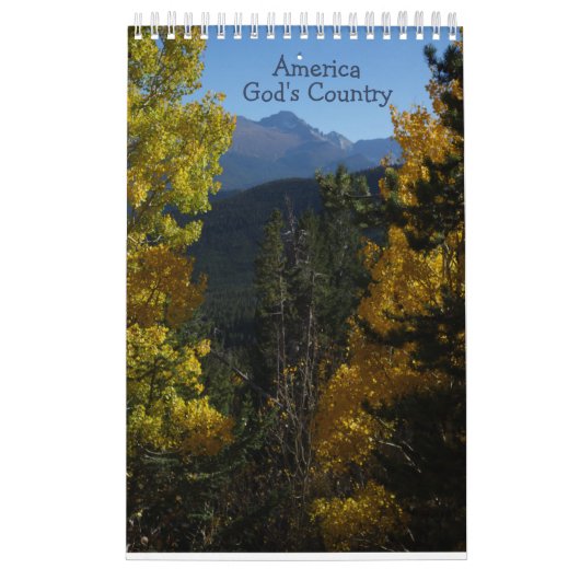 アメリカ、神の国あなたは日付カレンダーを選ぶ カレンダー (カバー)