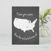 アメリカ、私はあなたを私たちの間の距離よりも愛している 招待状 (スタンド正面)