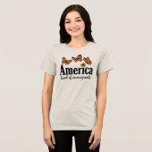 アメリカ 移民の国 トライブレンドTシャツ (正面全面)