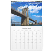 アメリカ – 米国 – ニューヨーク –  カレンダー (2月 2026)