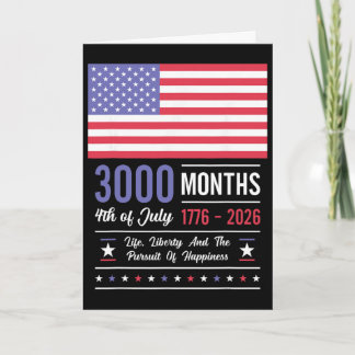 アメリカ 記念日 米国 3000 か月 250 周年 7月 カード
