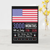 アメリカ 記念日 米国 3000 か月 250 周年 7月 カード (黄色い花)
