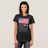 アメリカ 記念日 米国 3000 か月 250 周年 7月 Tシャツ (正面フル)