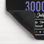 アメリカ 記念日 米国 3000 か月 250 年 7月 マウスパッド (コーナー)