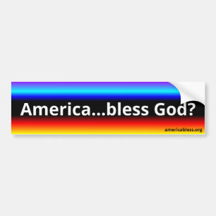 アメリカ……賛美神?(w/americabless.org) バンパーステッカー