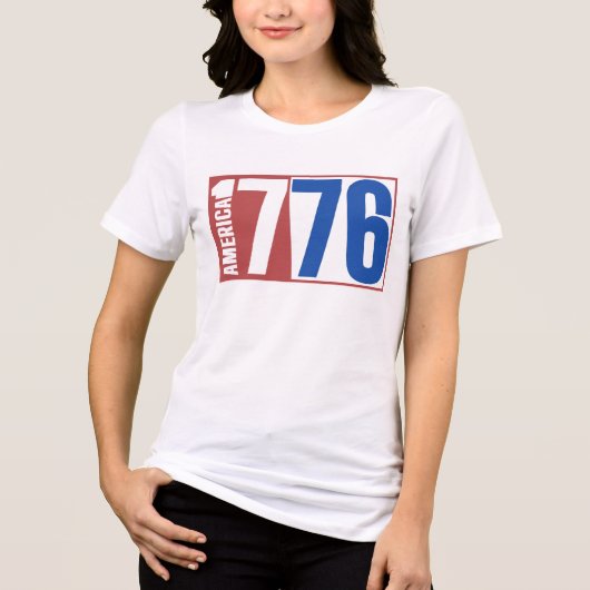 アメリカ 1776  トライブレンドＴシャツ (正面)