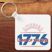 アメリカ 1776 自由の国 キーホルダー (正面)