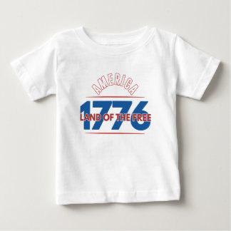 アメリカ 1776 自由の国 ベビーTシャツ