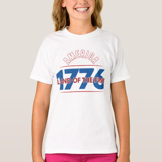 アメリカ 1776 自由の国 Tシャツ (正面)