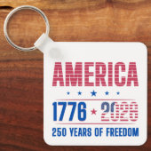 アメリカ 1776 2026 建国250周年  キーホルダー (正面)