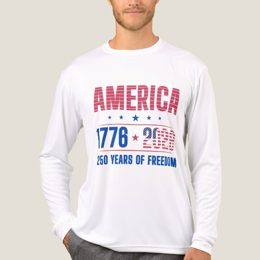 アメリカ 1776 2026 建国250周年 トライブレンドＴシャツ (正面)