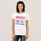 アメリカ 1776 2026 建国250周年 Tシャツ (正面フル)