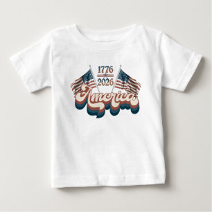 アメリカ 1776–2026, 愛国心, USA 250周年 ベビーTシャツ